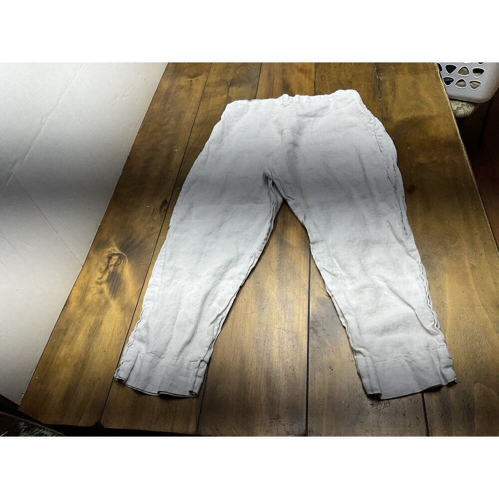 Bryn Walker Pants Womens Size Large Off White Stretch Waist Linen